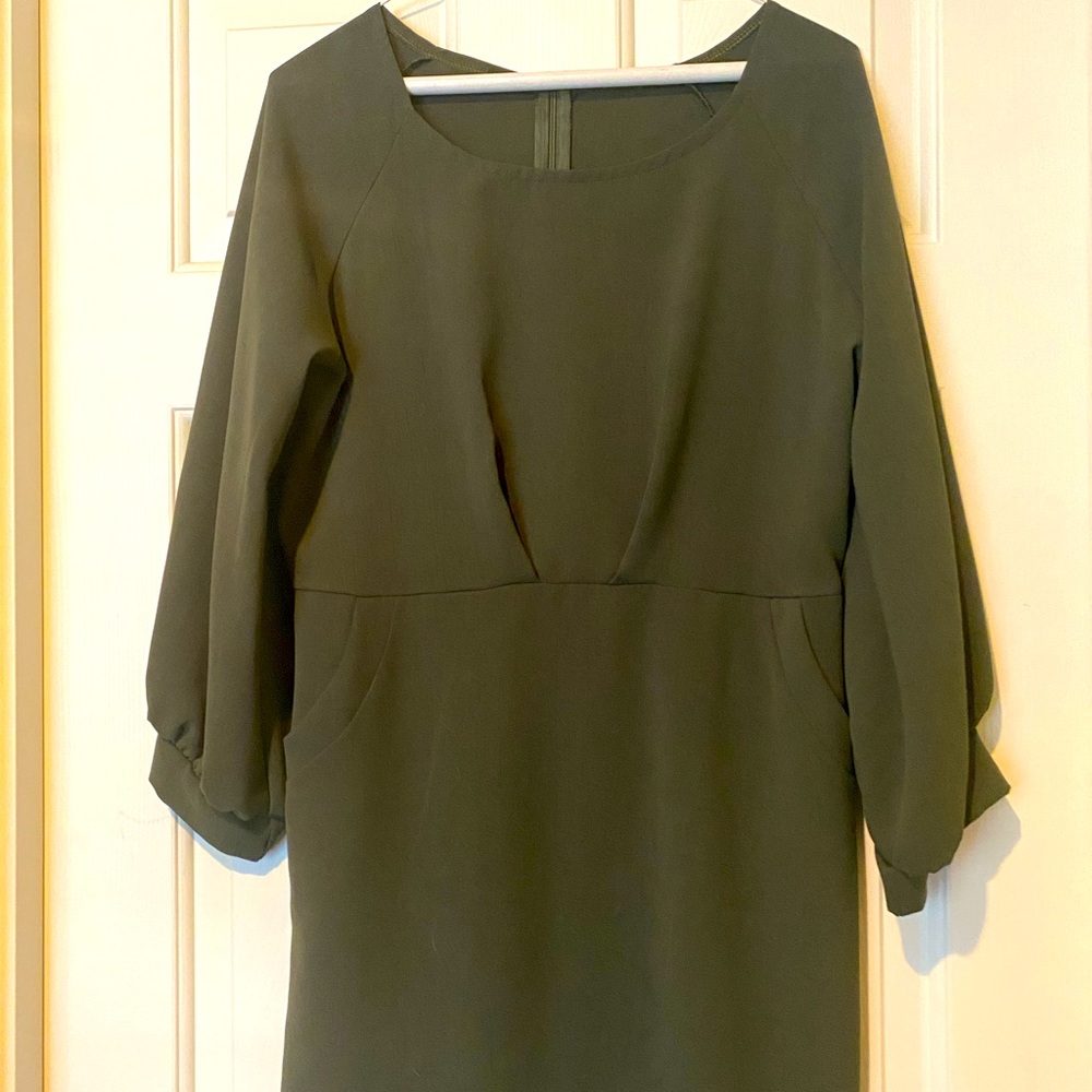 👏👏Olive green Dress
